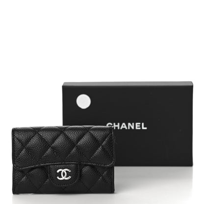 Chanel Caviar Quilted Flap Card Holder Wallet Black 12 of 12