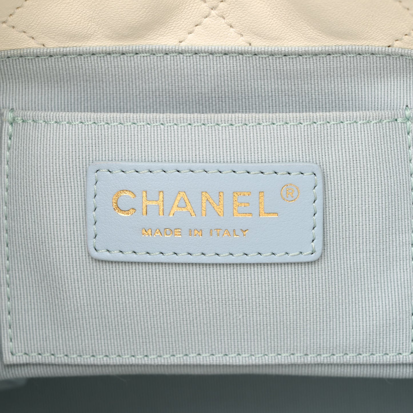 Lambskin Quilted My Perfect Chain Bucket Drawstring Bag White