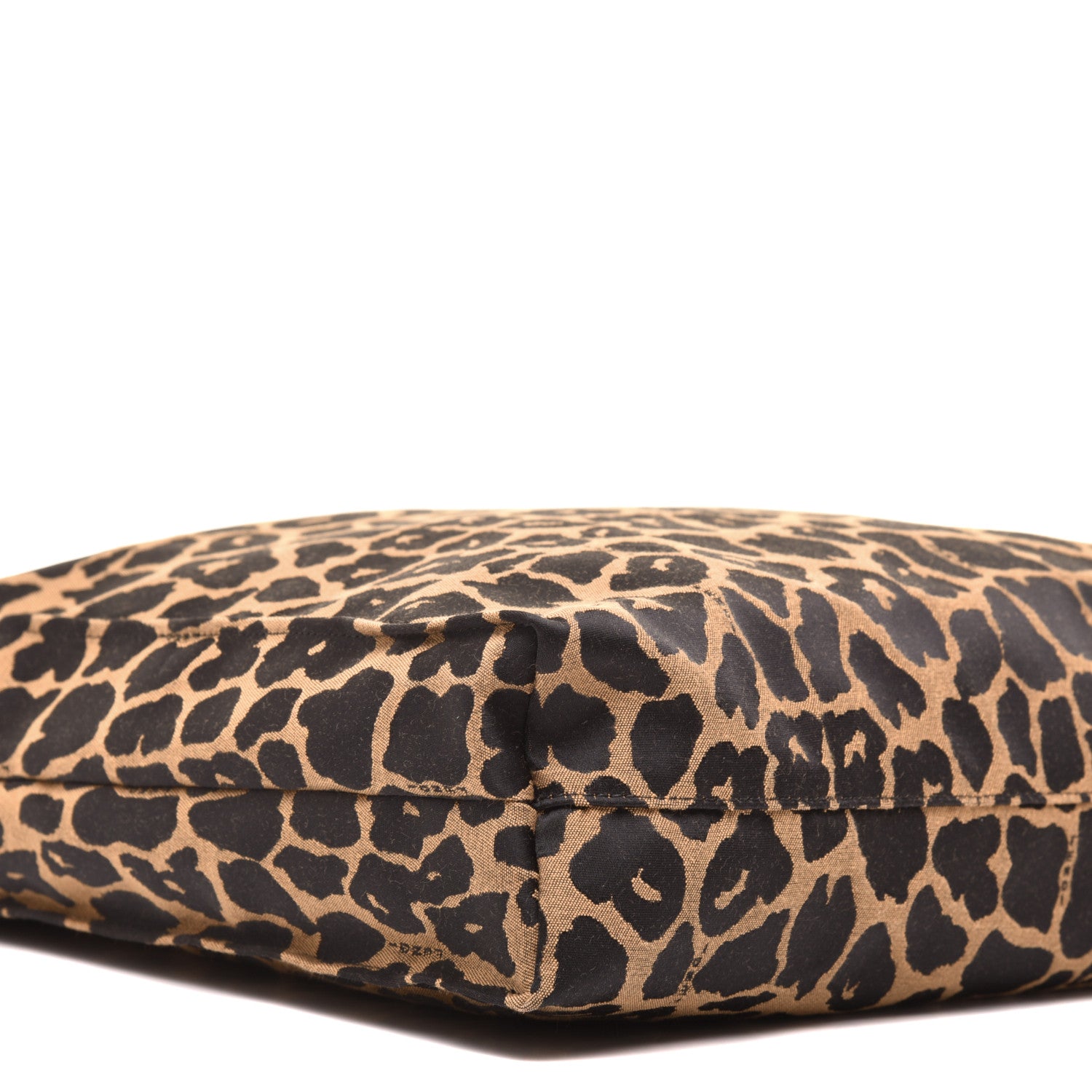 Fendi Jacquard Leopard Print Shopping Tote Brown 8 of 9