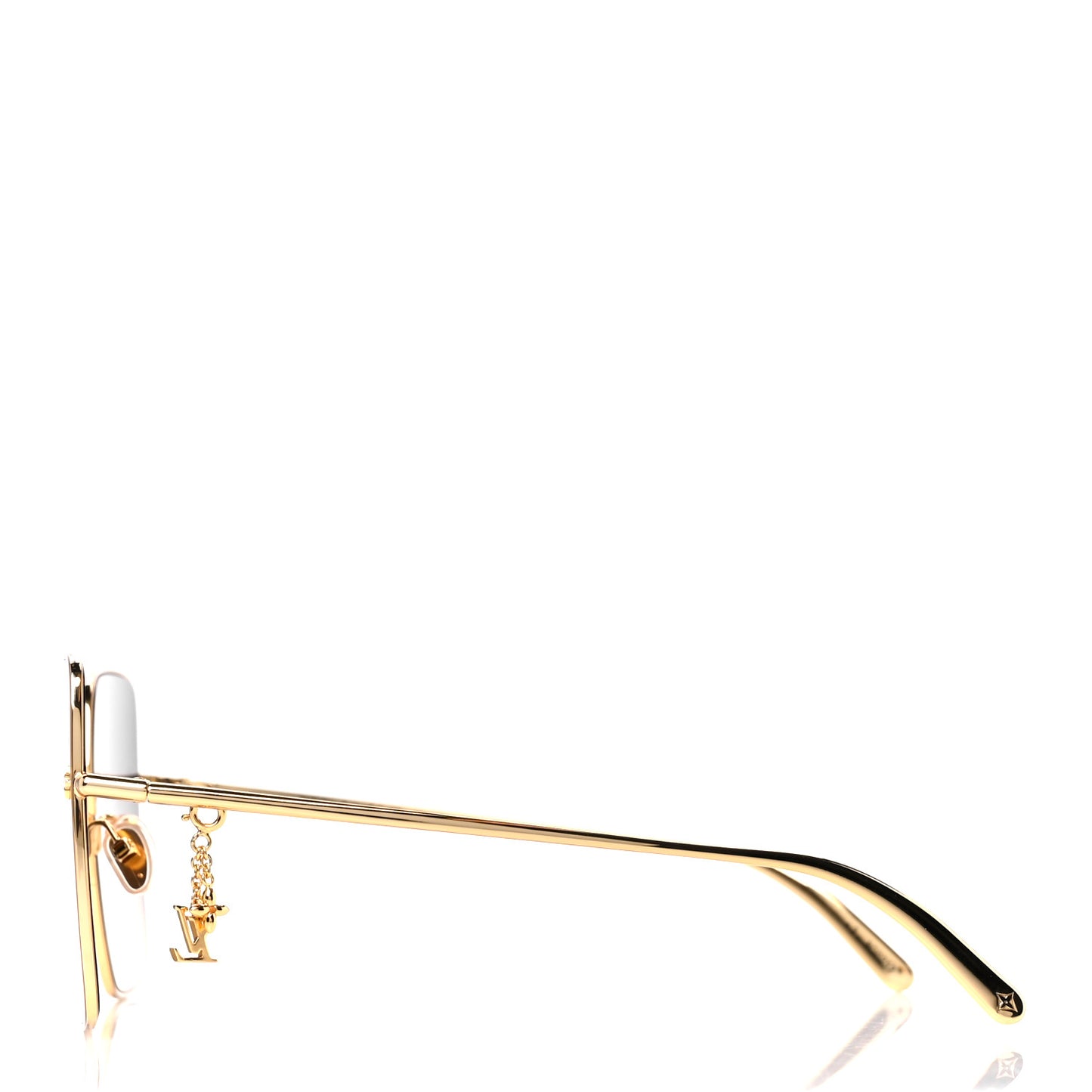 Metal LV Square Charm Sunglasses Z1718U Black