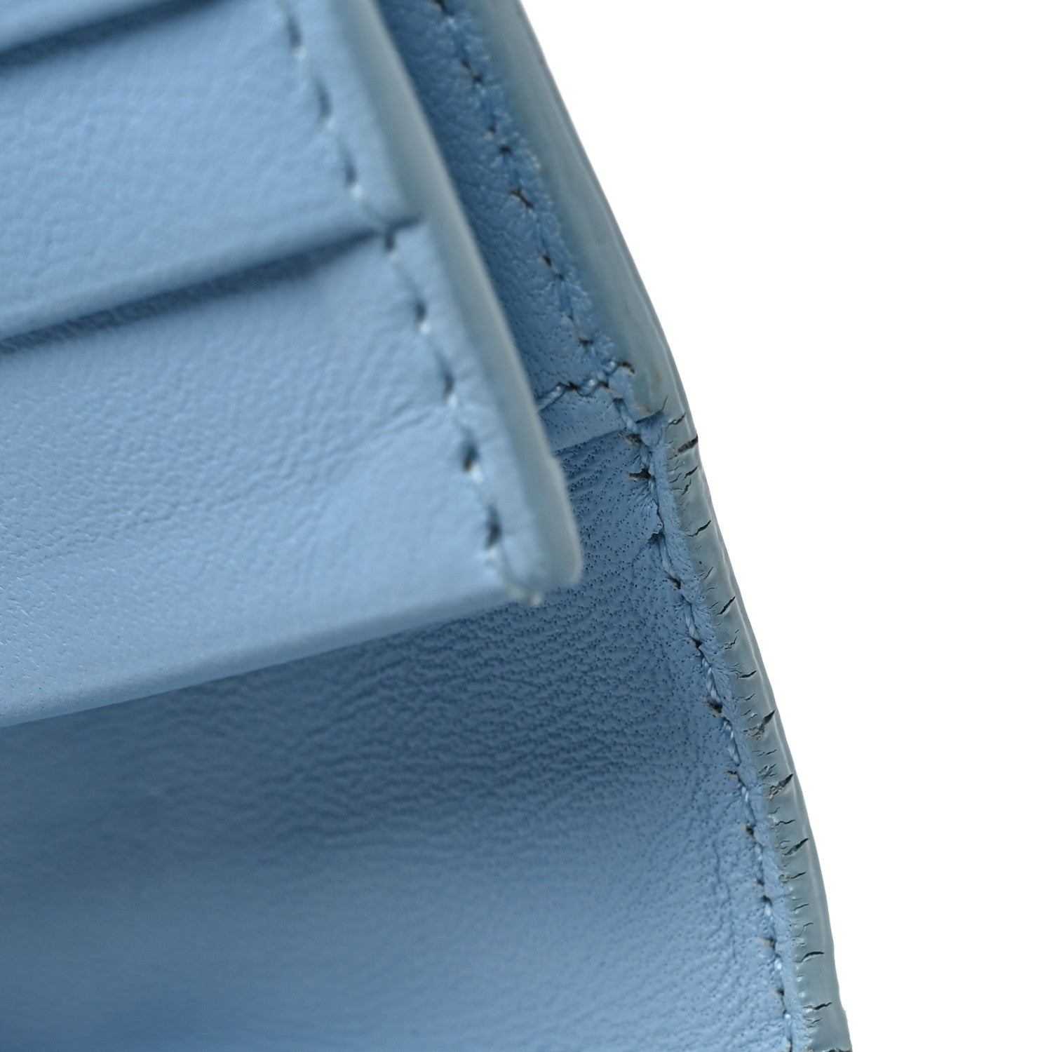 Bottega Veneta Nappa Intrecciato Continental Flap Wallet Light Blue 10 of 12