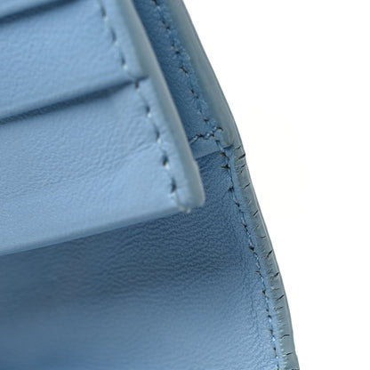 Bottega Veneta Nappa Intrecciato Continental Flap Wallet Light Blue 10 of 12