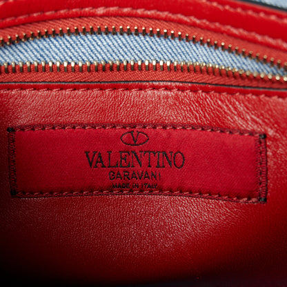 Valentino Garavani Denim Medium Rockstud Spike Shoulder Bag Denim 7 of 10
