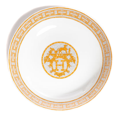 Hermes Porcelain Mosaique au 24 Calotte Plate Set of 2 1 of 5