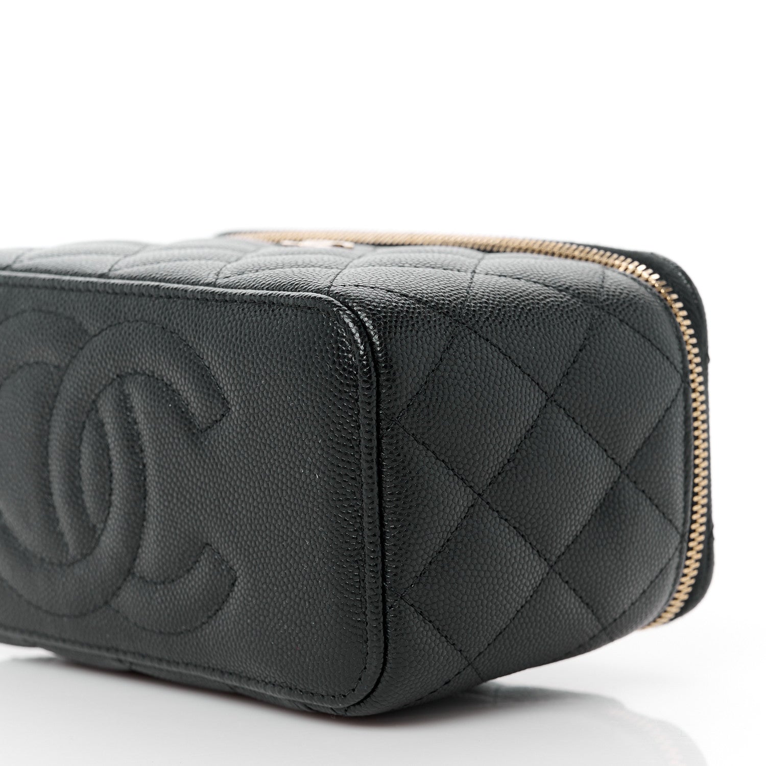 Chanel Caviar Quilted Small Vanity Case With Chain Black 10 of 12