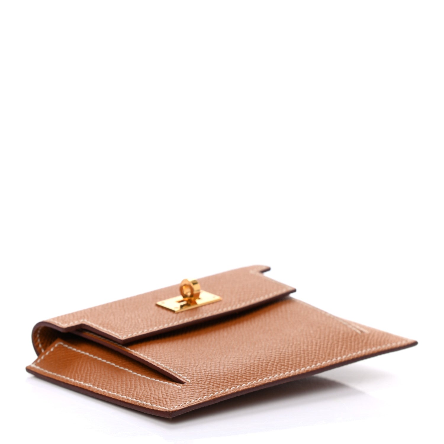 Hermes Epsom Kelly Pocket Compact Wallet Gold 4 of 7