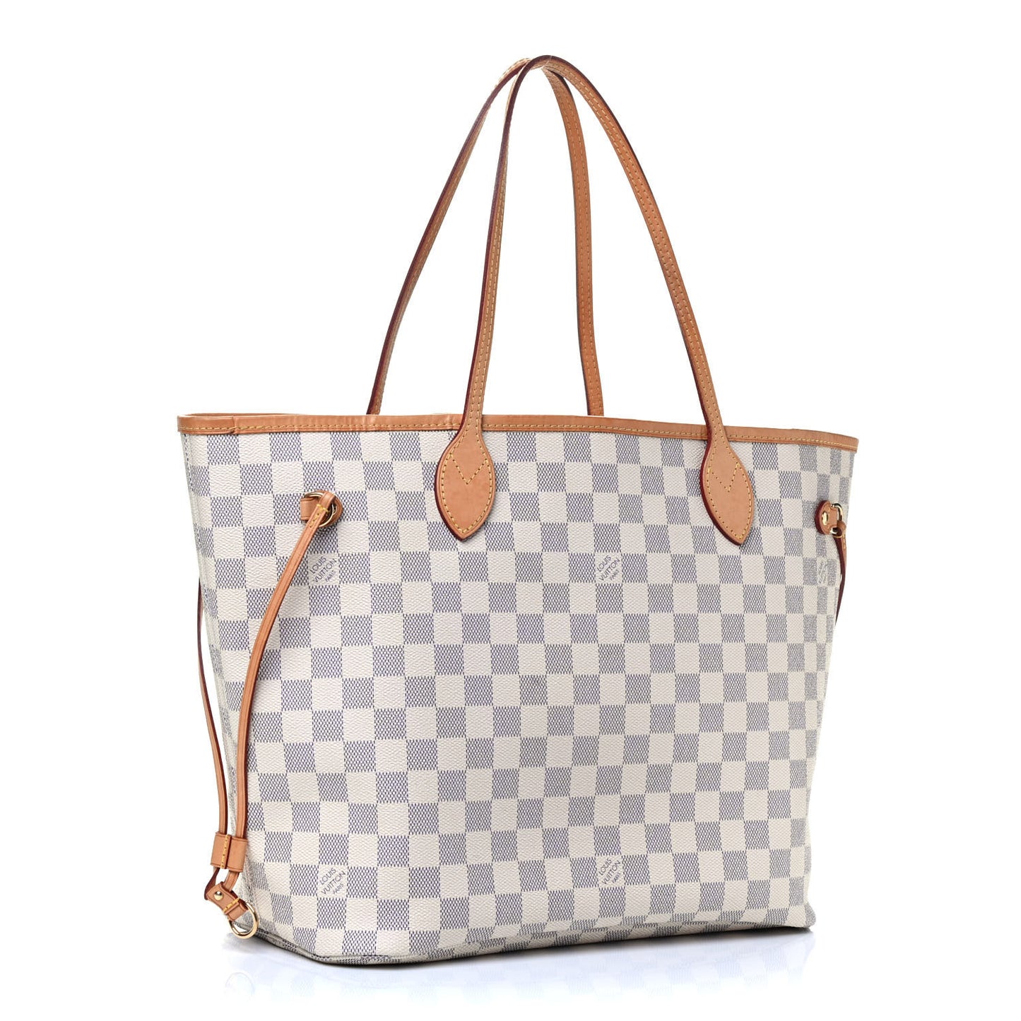 Damier Azur Neo Neverfull MM Rose Ballerine