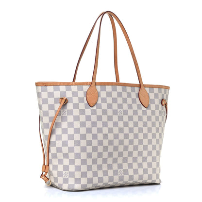 Louis Vuitton Damier Azur Neo Neverfull MM Rose Ballerine 2 of 4