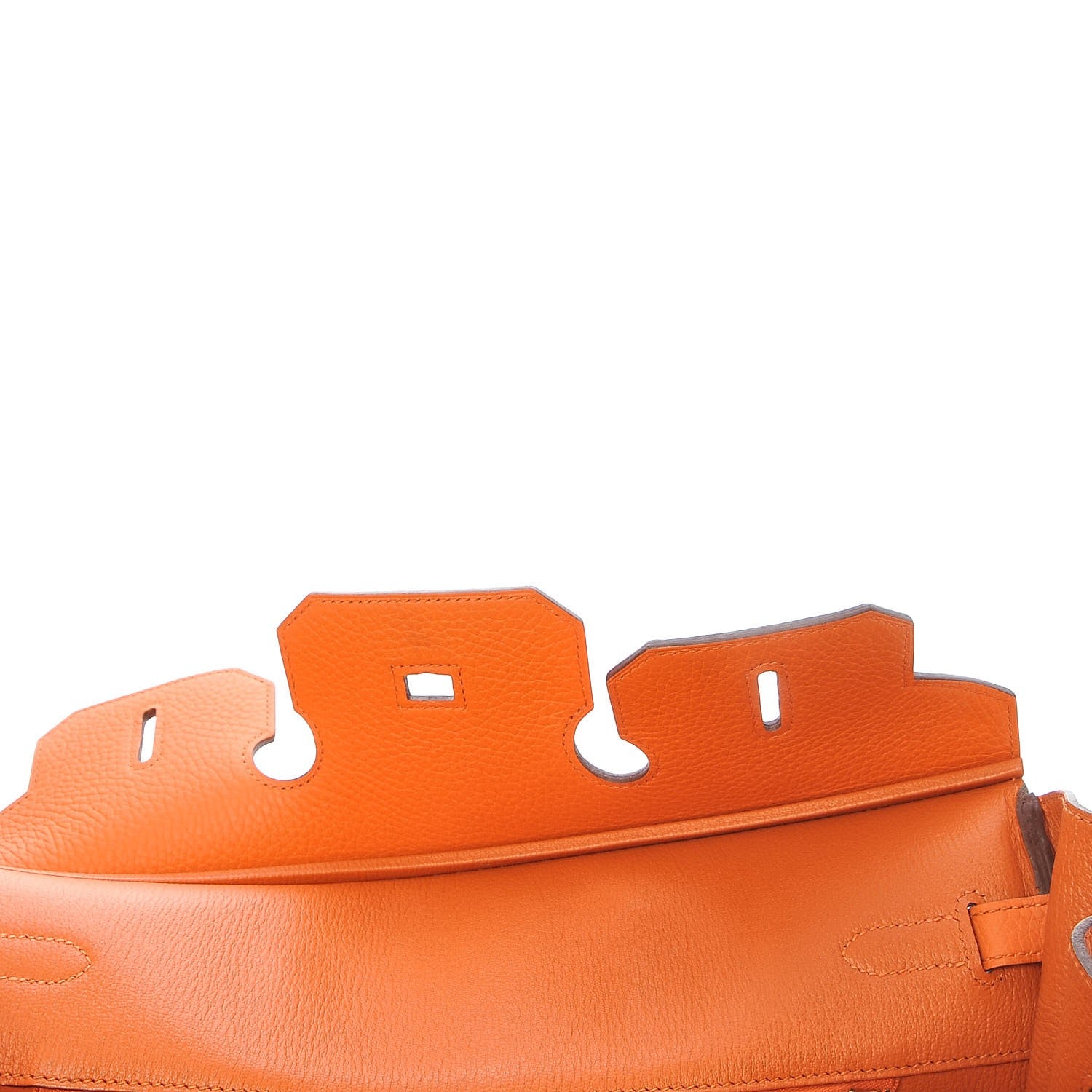 Hermes Taurillon Clemence Birkin 35 Orange 10 of 31