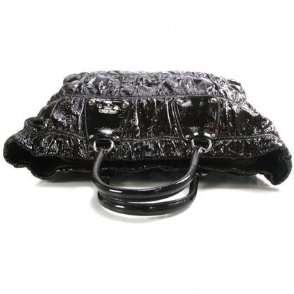 Prada Vernice Gaufre Tote Black 5 of 10