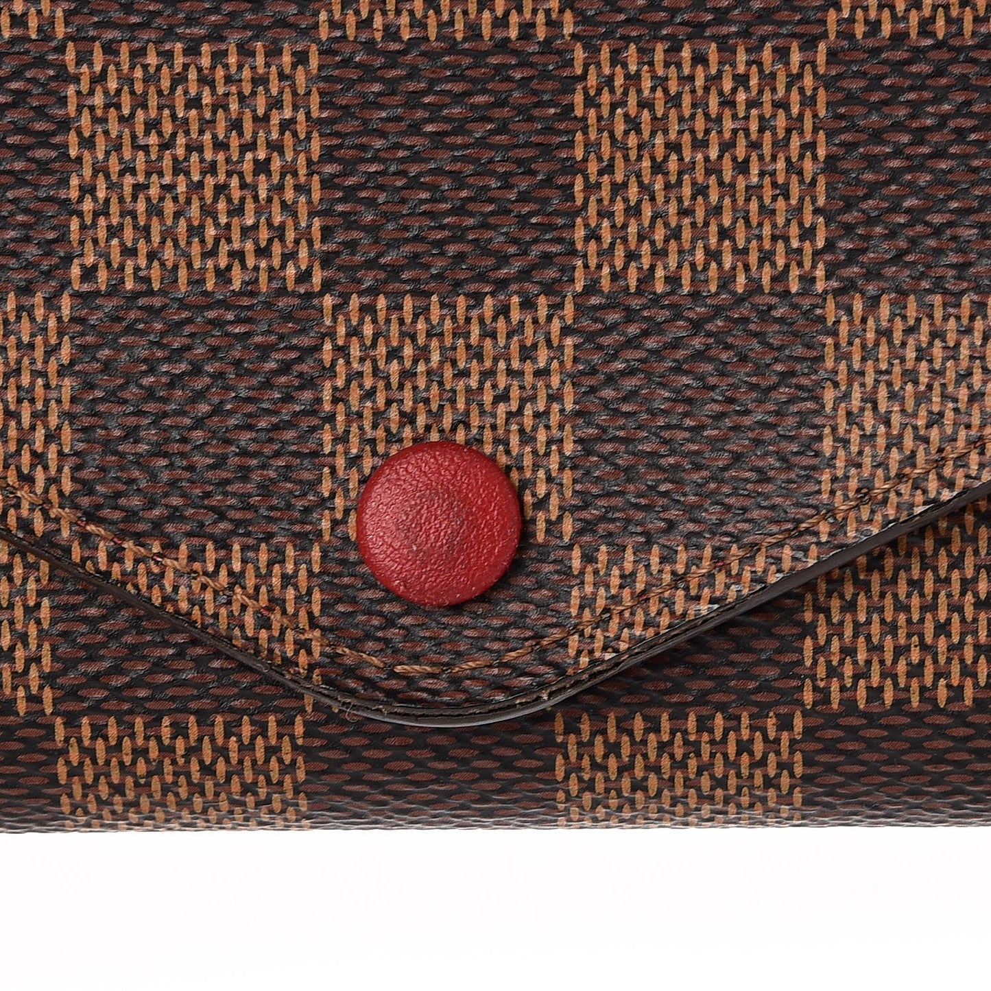 Damier Ebene Josephine Wallet Red