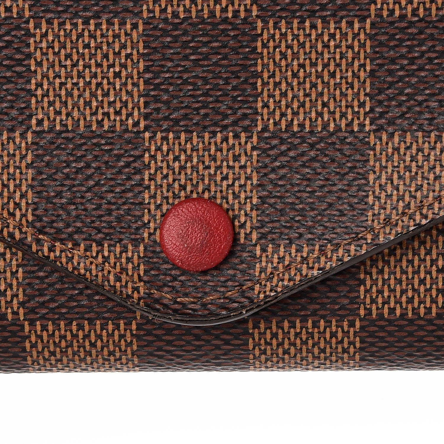 Louis Vuitton Damier Ebene Josephine Wallet Red 8 of 10