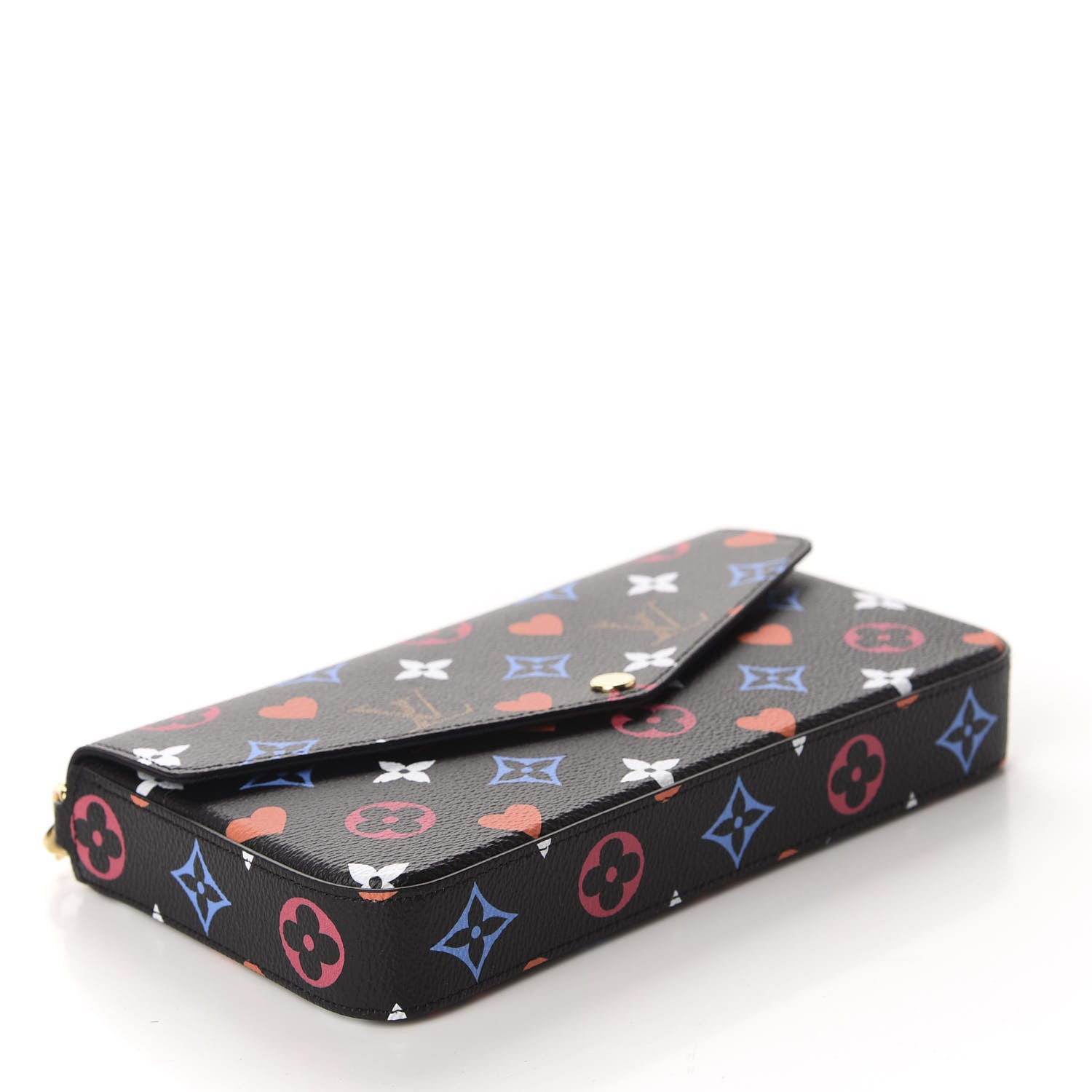Louis Vuitton Game On Felicie Chain Wallet Black 4 of 11