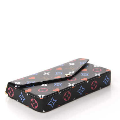 Louis Vuitton Game On Felicie Chain Wallet Black 4 of 11
