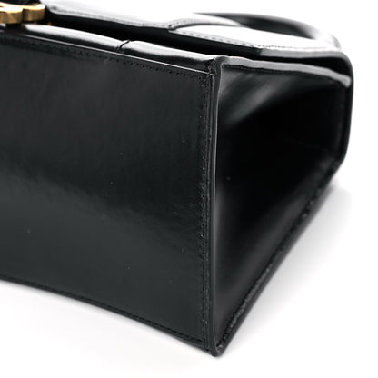 Balenciaga Shiny Box Calfskin Small Hourglass Top Handle Bag Black 11 of 16