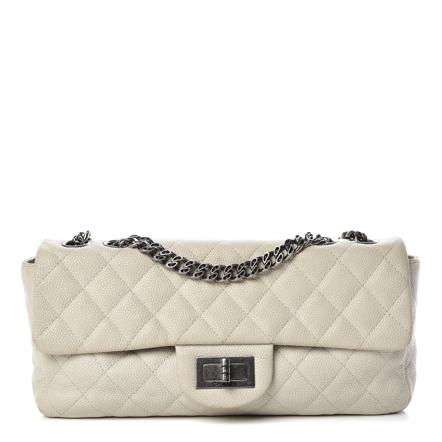 Caviar Quilted 2.55 Reissue East West Flap White