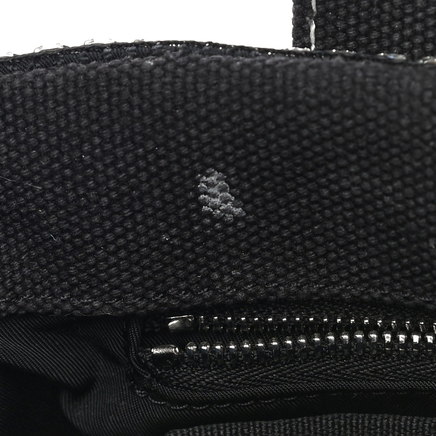 Mesh Crystal Rhinestone Mini Cruiser Tote Black Silver