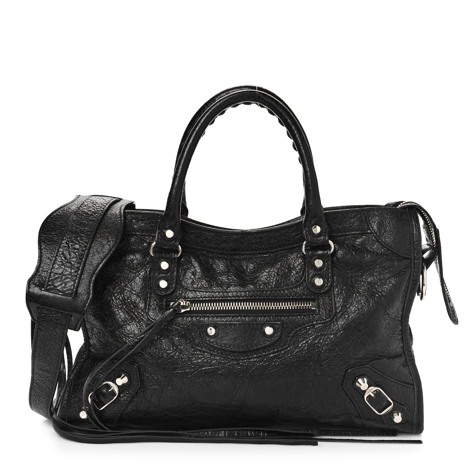 Balenciaga Agneau Classic Silver Hardware S City Black 1 of 14