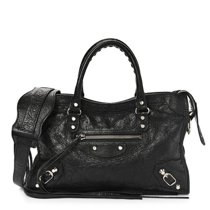 Balenciaga Agneau Classic Silver Hardware S City Black 1 of 14