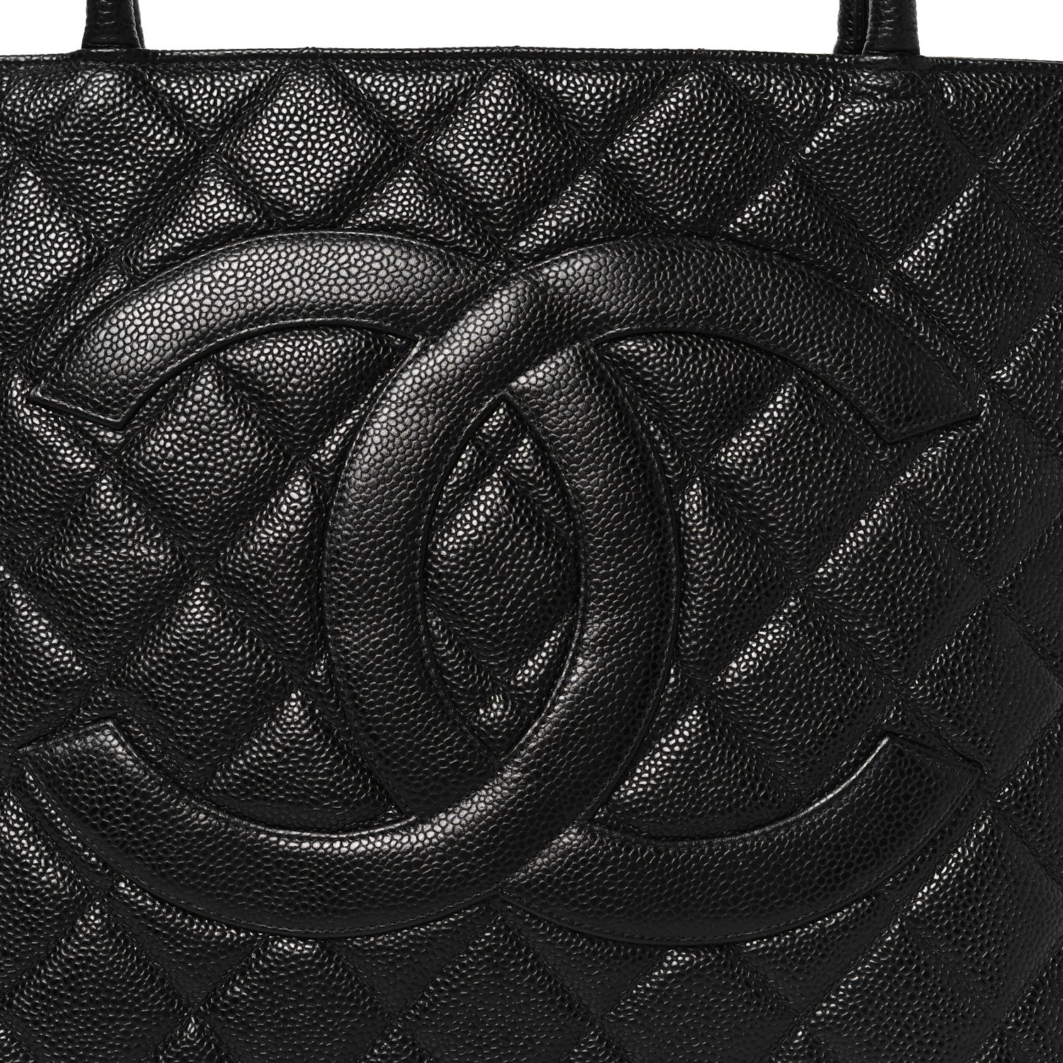 Chanel Caviar Quilted Medallion Tote Black 8 of 10
