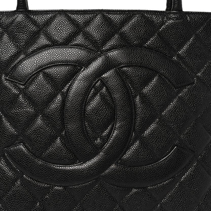 Chanel Caviar Quilted Medallion Tote Black 8 of 10