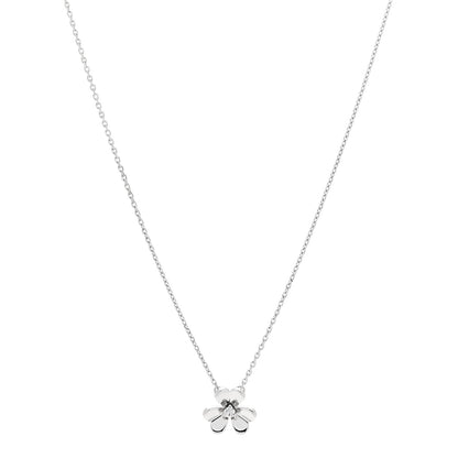 Van Cleef & Arpels 18K White Gold Diamond Mini Frivole Pendant Necklace 1 of 6