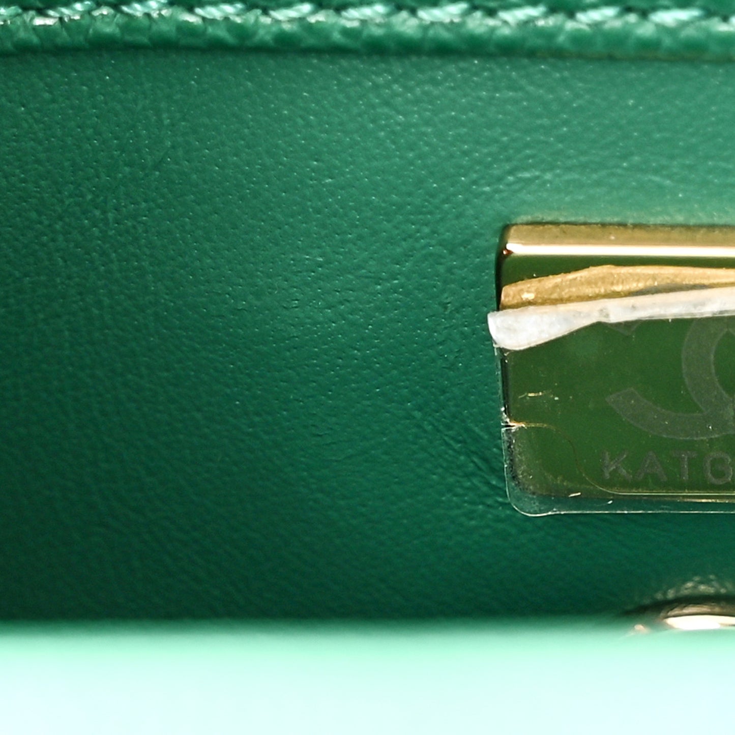 Caviar Quilted Extra Mini Coco Handle Flap Green