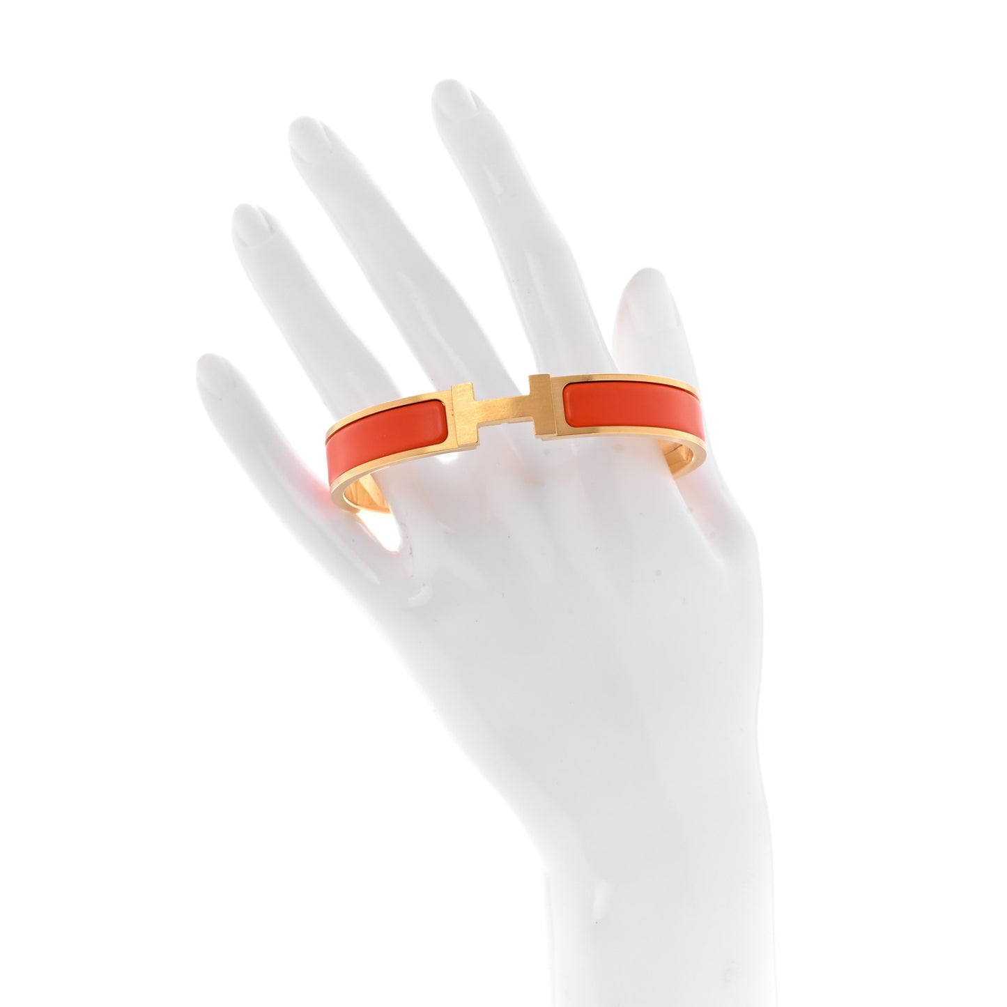 Matte Enamel Narrow Clic Clac HH Bracelet T6 Orange