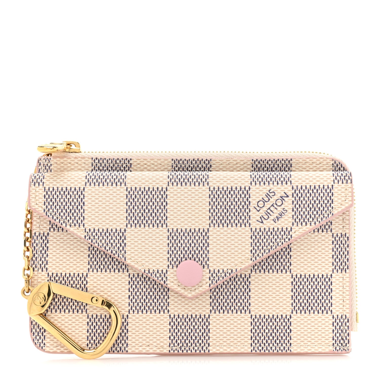 Louis Vuitton Damier Azur Recto Verso Card Holder Rose Ballerine 1 of 10