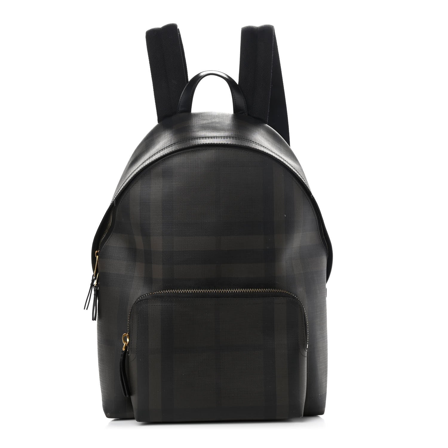 Burberry Smoked Check Backpack Black Brown 1 of 17