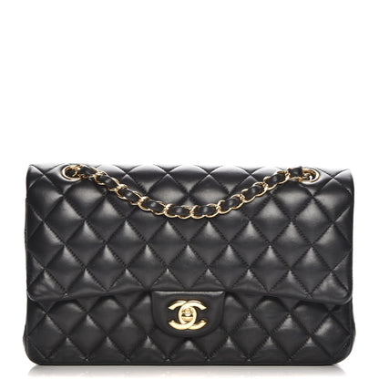 Chanel Lambskin Quilted Medium Double Flap Black 1 of 7