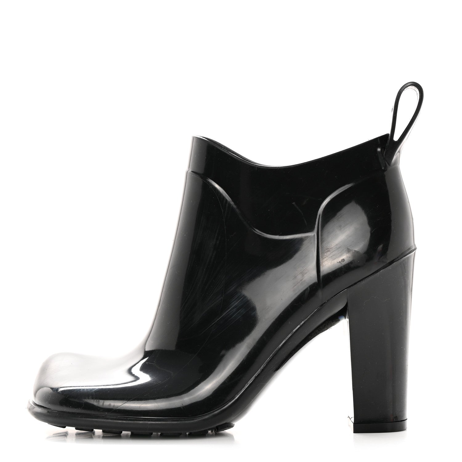 Bottega Veneta Rubber Shine Ankle Boots 36 Black 1 of 13