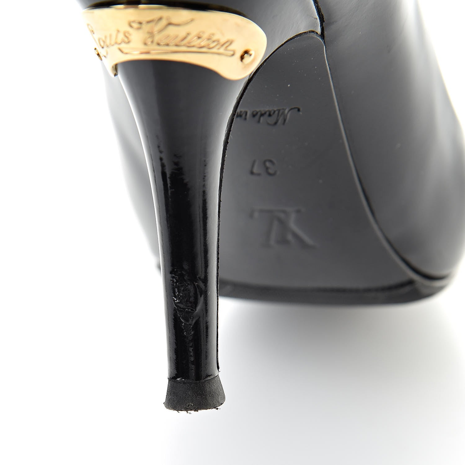 Louis Vuitton Patent Calfskin Pumps 37 Black 13 of 13