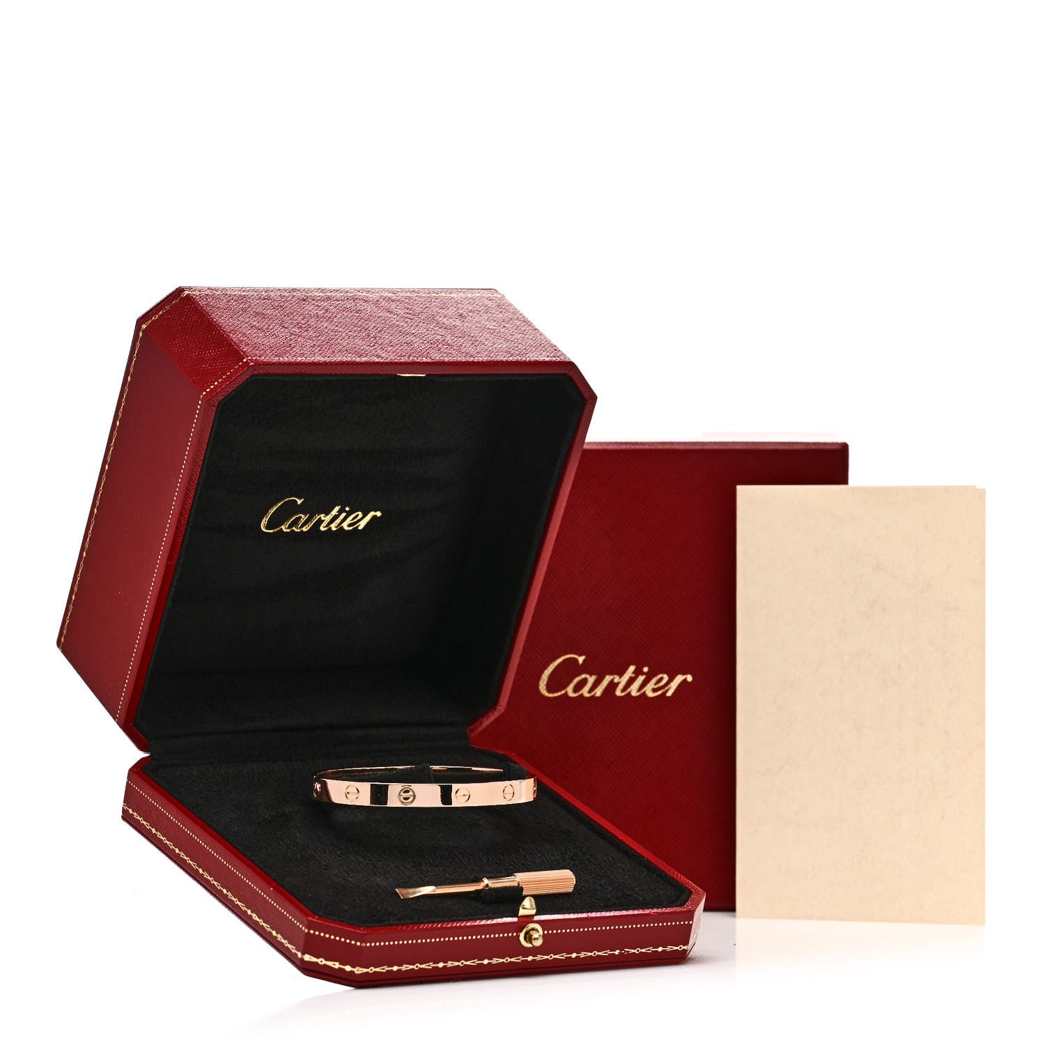 Cartier 18K Pink Gold LOVE Bracelet 17 9 of 9