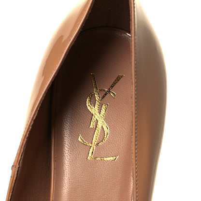 Saint Laurent Patent Tribtoo 80 Platform Pump 39 Nude 6 of 9
