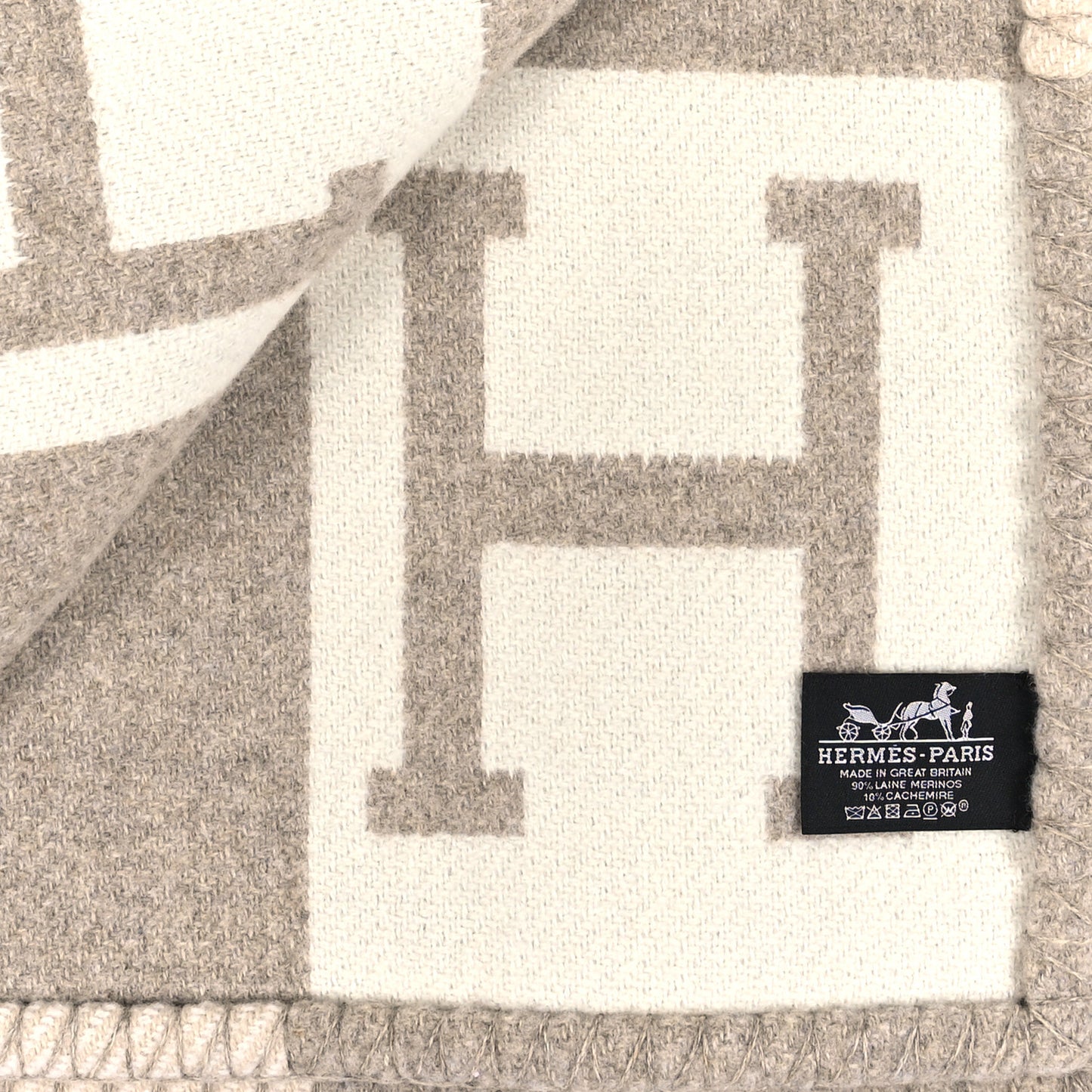 Wool Cashmere Avalon III Blanket Coco Camomille