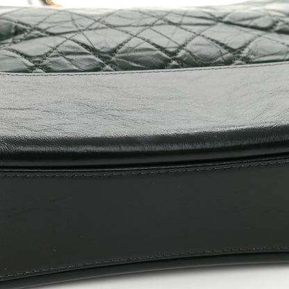 Chanel Aged Calfskin Quilted Medium Gabrielle Hobo Dark Green 11 of 14