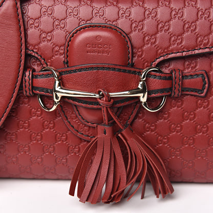 Gucci Soft Microguccissima Mini Emily Chain Shoulder Bag Rosso 12 of 12