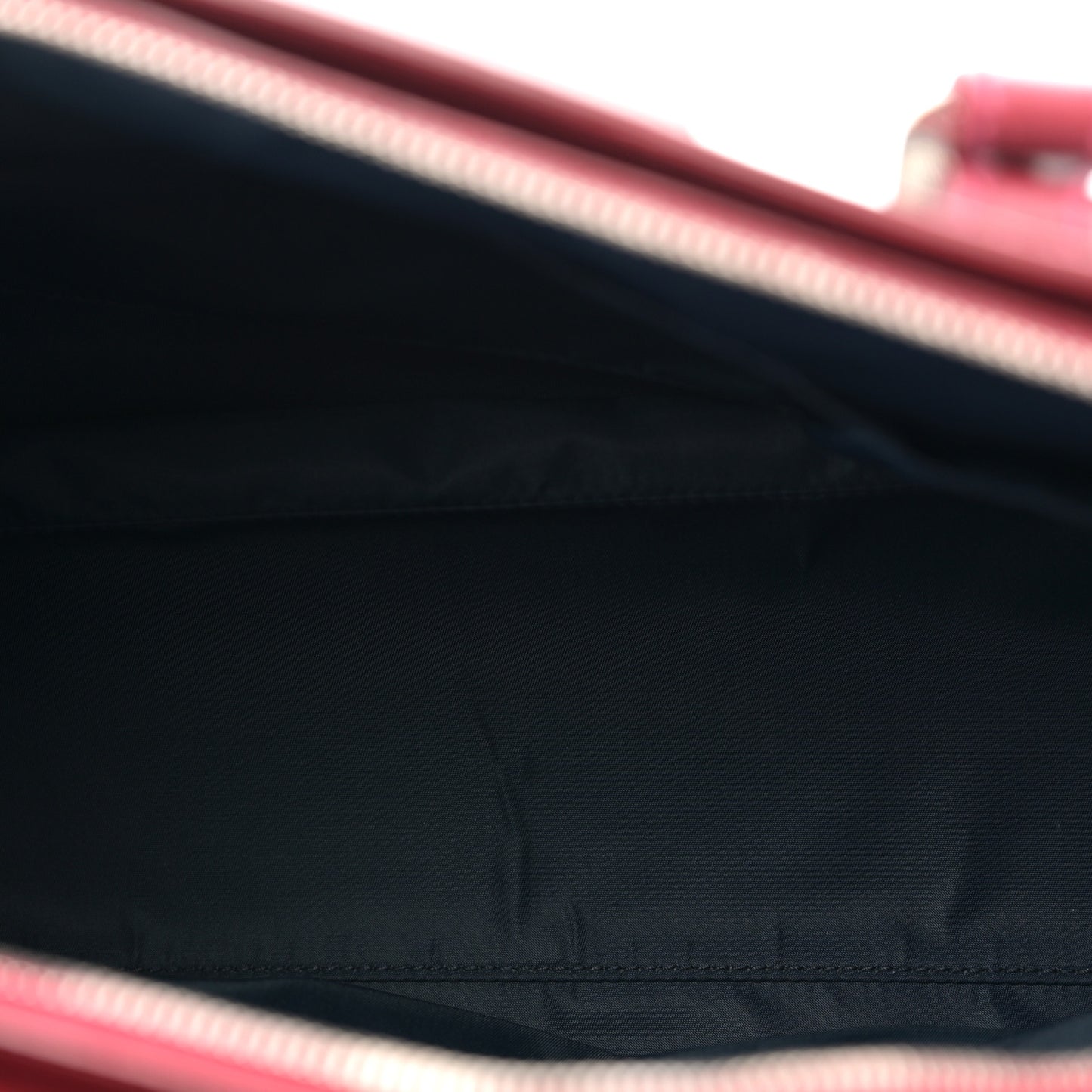 Denim Calfskin Monogram Tote Navy Blue Red