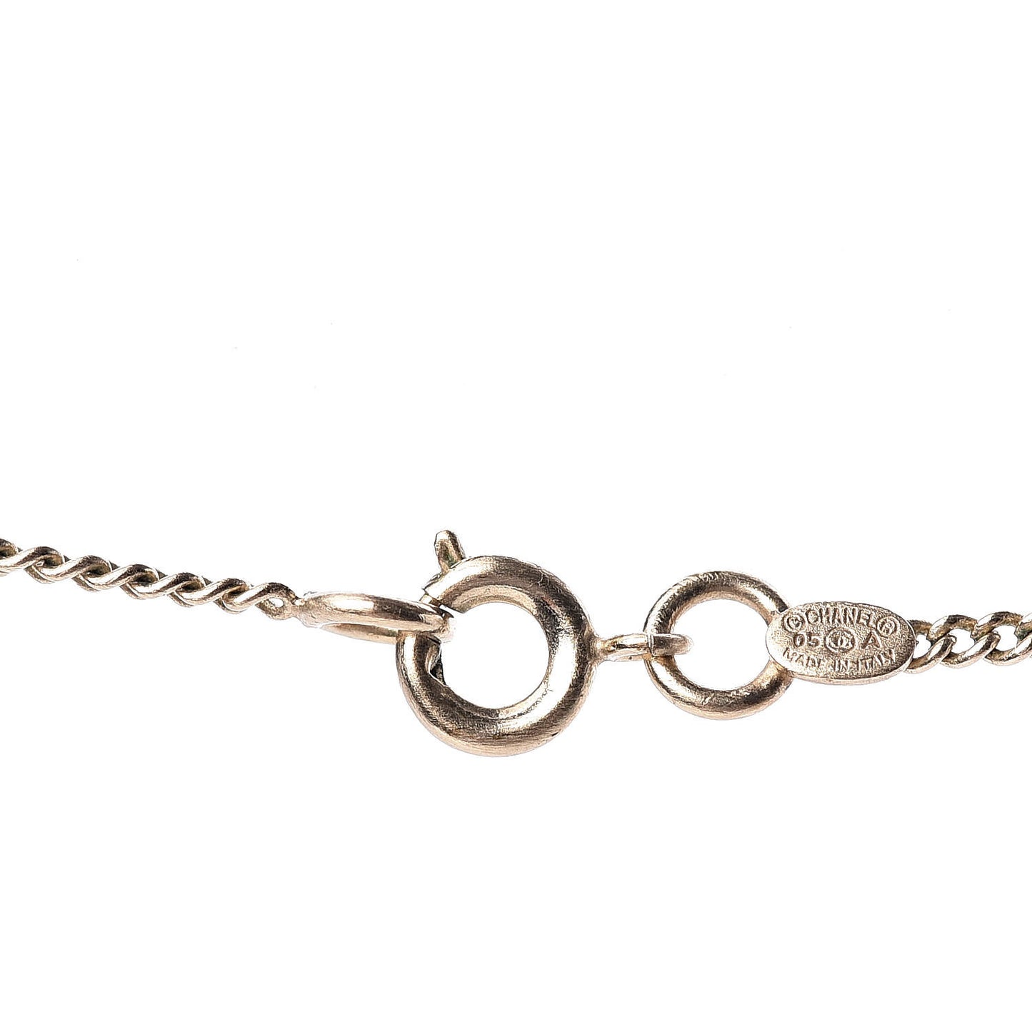 Crystal CC Heel Motif Necklace Gold