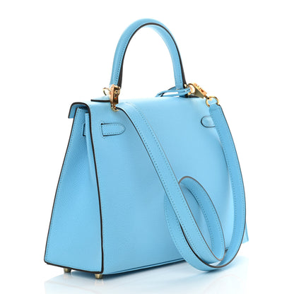 Hermes Epsom Kelly Sellier 25 Celeste 2 of 10