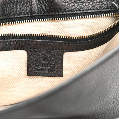 Gucci Pebbled Calfskin Medium Soho Flap Crossbody Black 7 of 10