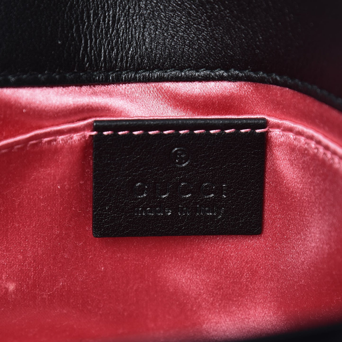 Velvet Matelasse Mini GG Marmont Shoulder Bag Black