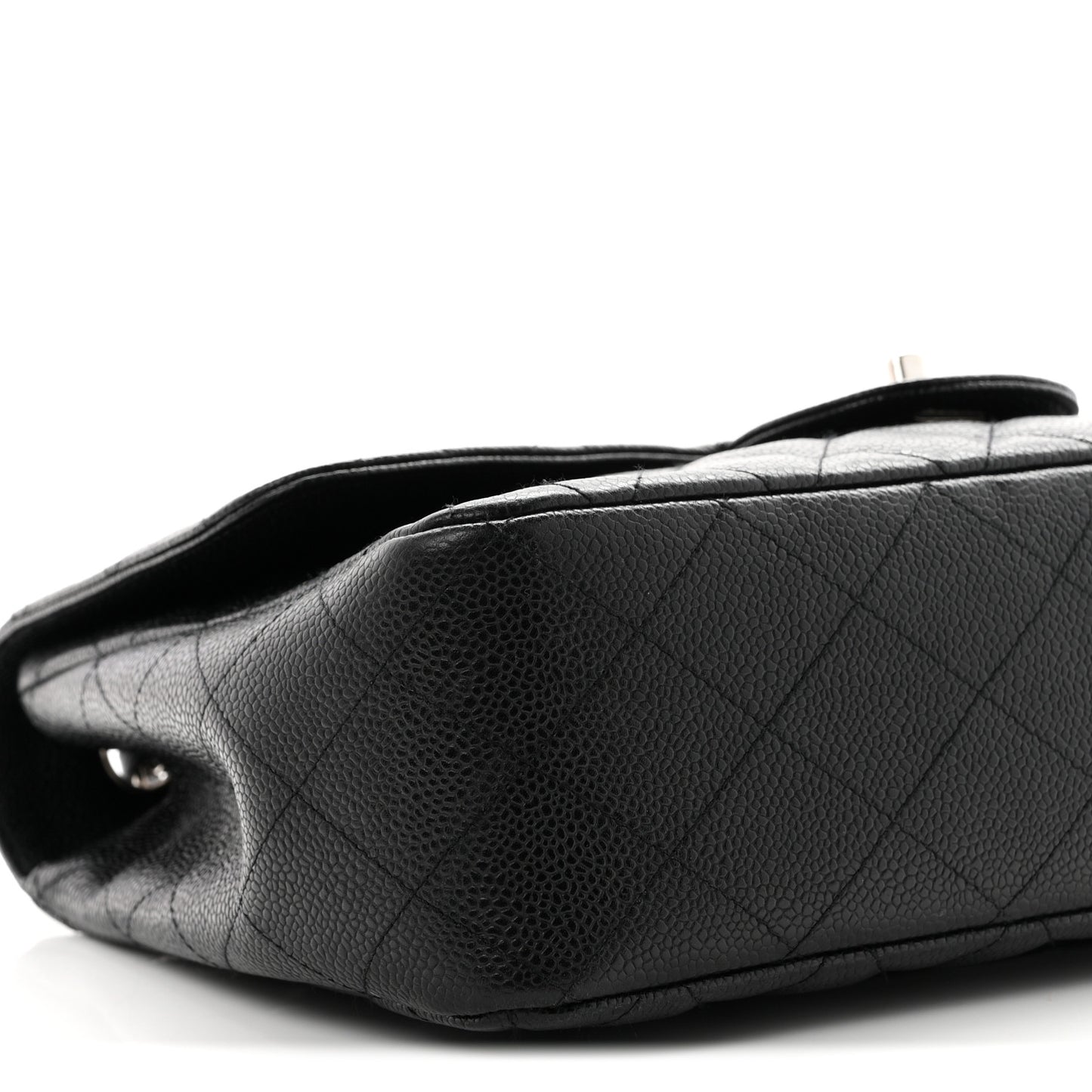 Caviar Quilted Jumbo Single Flap Black