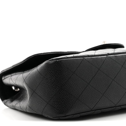 Chanel Caviar Quilted Jumbo Single Flap Black 8 of 9
