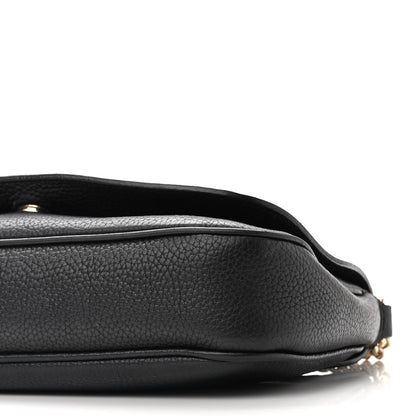 Gucci Pebbled Calfskin Medium Soho Flap Crossbody Black 10 of 12