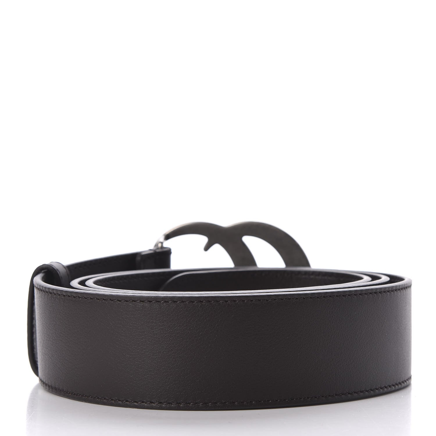 Gucci Moon Calfskin Nickel Double G 40mm Belt 100 40 Dark Cocoa 2 of 5