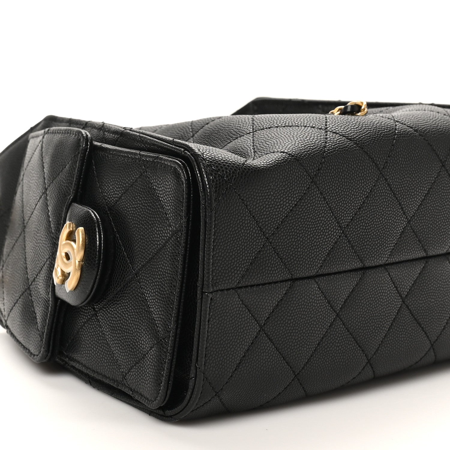 Chanel Caviar Quilted Mini Chanel 25 Handbag Black 9 of 11