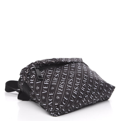 Versace Nylon Logo Belt Bag Black White 3 of 8