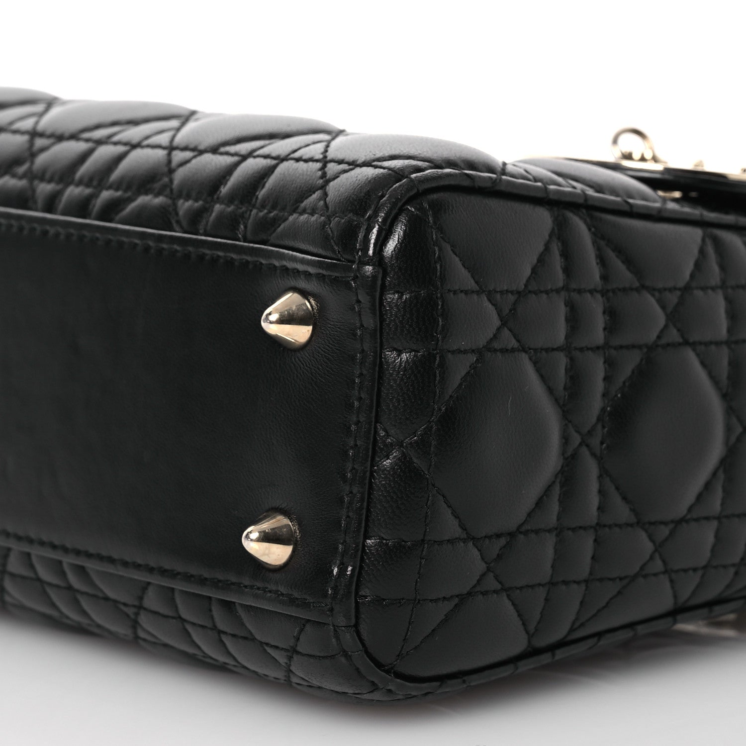 Christian Dior Lambskin Cannage Small My ABCDior Lady Dior Black 10 of 17